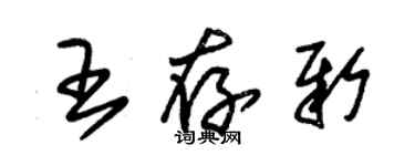 朱錫榮王存新草書個性簽名怎么寫