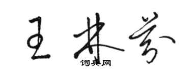 駱恆光王林芬草書個性簽名怎么寫