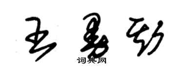 朱錫榮王曼斯草書個性簽名怎么寫