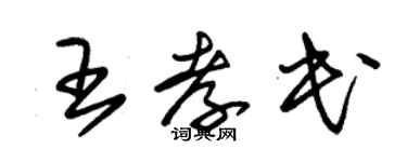 朱錫榮王孝民草書個性簽名怎么寫