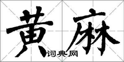 翁闓運黃麻楷書怎么寫