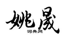 胡問遂姚晟行書個性簽名怎么寫
