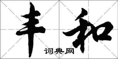 胡問遂豐和行書怎么寫