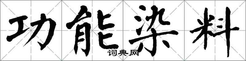 翁闓運功能染料楷書怎么寫