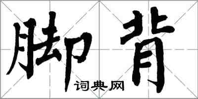 翁闓運腳背楷書怎么寫