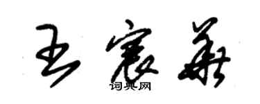 朱錫榮王宸華草書個性簽名怎么寫