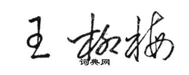 駱恆光王柳梅草書個性簽名怎么寫