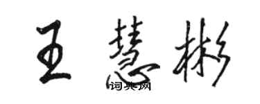 駱恆光王慧彬行書個性簽名怎么寫