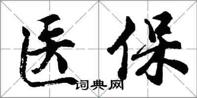 胡問遂醫保行書怎么寫