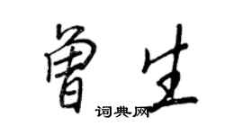 王正良曾生行書個性簽名怎么寫