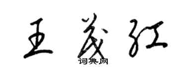 梁錦英王茂紅草書個性簽名怎么寫