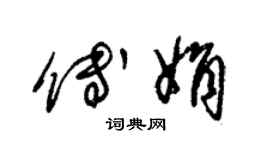 朱錫榮傅娟草書個性簽名怎么寫