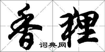 胡問遂香狸行書怎么寫