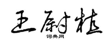 曾慶福王尉植草書個性簽名怎么寫