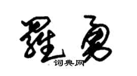 朱錫榮羅勇草書個性簽名怎么寫