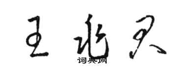 駱恆光王兆君草書個性簽名怎么寫