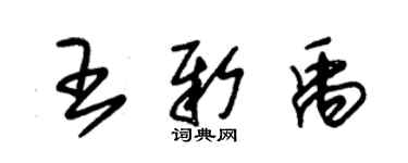 朱錫榮王新禹草書個性簽名怎么寫