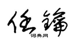朱錫榮任鑰草書個性簽名怎么寫
