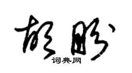 朱錫榮胡盼草書個性簽名怎么寫