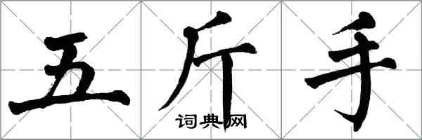 翁闓運五斤手楷書怎么寫