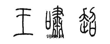 陳墨王嘯超篆書個性簽名怎么寫