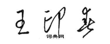 駱恆光王印春草書個性簽名怎么寫