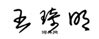 朱錫榮王琦明草書個性簽名怎么寫