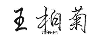 駱恆光王柏菊行書個性簽名怎么寫