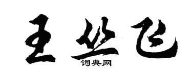 胡問遂王叢飛行書個性簽名怎么寫