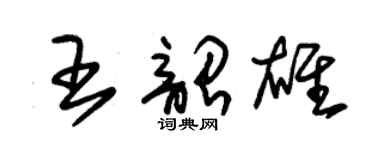 朱錫榮王韶雄草書個性簽名怎么寫
