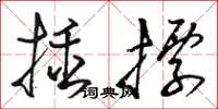 駱恆光插標草書怎么寫