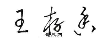 駱恆光王存香草書個性簽名怎么寫