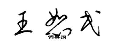 梁錦英王恕民草書個性簽名怎么寫