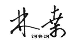 駱恆光林桑草書個性簽名怎么寫