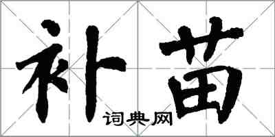 翁闓運補苗楷書怎么寫