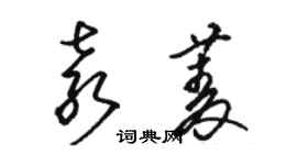 駱恆光袁菱草書個性簽名怎么寫