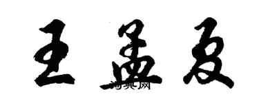 胡問遂王孟夏行書個性簽名怎么寫