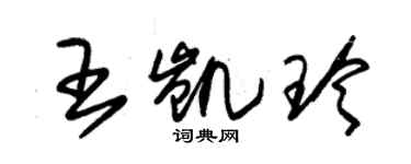 朱錫榮王凱玲草書個性簽名怎么寫