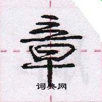 龐中華寫的硬筆行書章