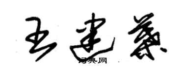 朱錫榮王建葉草書個性簽名怎么寫