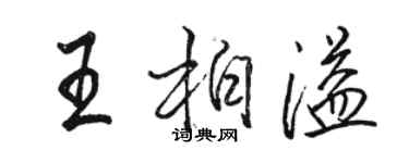 駱恆光王柏溢行書個性簽名怎么寫