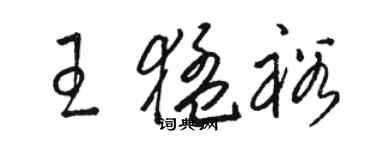 駱恆光王猛裕草書個性簽名怎么寫