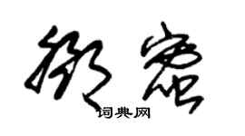 朱錫榮鄧蜜草書個性簽名怎么寫