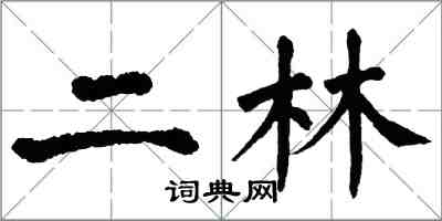 翁闓運二林楷書怎么寫