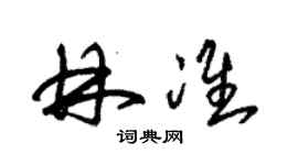 朱錫榮林準草書個性簽名怎么寫