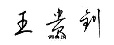 梁錦英王貴釗草書個性簽名怎么寫