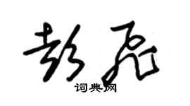 朱錫榮彭飛草書個性簽名怎么寫
