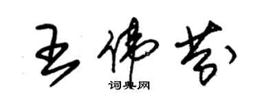 朱錫榮王偉芬草書個性簽名怎么寫