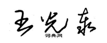 朱錫榮王光泰草書個性簽名怎么寫