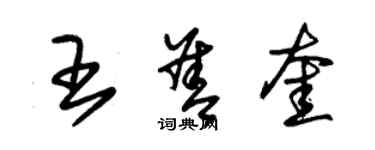 朱錫榮王善奎草書個性簽名怎么寫